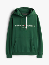 SWEAT HOMME TOMMY LOGO HOODY VERT VERT
