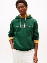 SWEAT HOMME TOMMY LOGO HOODY VERT VERT