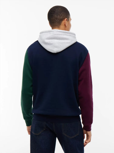 SWEAT HOMME REG BADGE DARK BLUE COLORBLOCK DARK BLUE COLORBLOCK