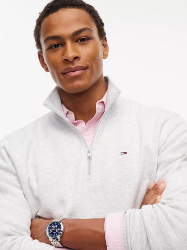 SWEAT HOMME REG FLEECE QZ MO GRIS GRIS