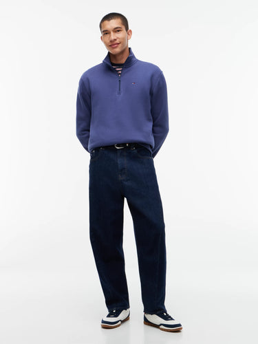 SWEAT HOMME REG FLEECE QZ MO MARINE MARINE