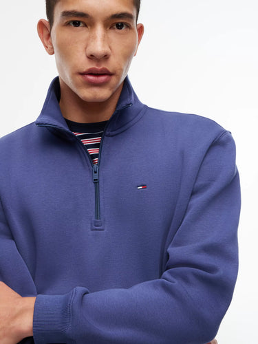 SWEAT HOMME REG FLEECE QZ MO MARINE MARINE