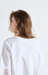 T-SHIRT FEMME FIZVALLEY BLANC BLANC