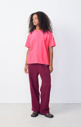 T-SHIRT FEMME FIZVALLEY ROSE FLUO ROSE FLUO