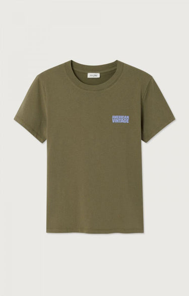 T-SHIRT FEMME MC CR KAKI KAKI