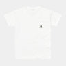 T-SHIRT FEMME S/S POCKET BLANC BLANC