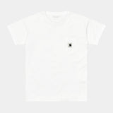 T-SHIRT FEMME S/S POCKET BLANC BLANC