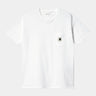 T-SHIRT FEMME S/S POCKET BLANC BLANC