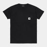 T-SHIRT FEMME S/S POCKET NOIR NOIR