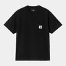 T-SHIRT FEMME S/S POCKET NOIR NOIR