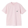 T-SHIRT FEMME S/S POCKET ROSE ROSE