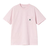 T-SHIRT FEMME S/S POCKET ROSE ROSE