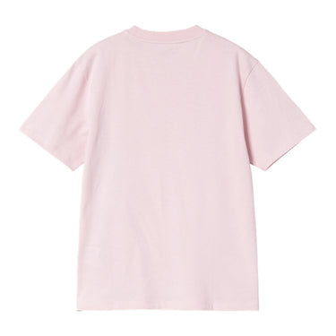 T-SHIRT FEMME S/S POCKET ROSE ROSE