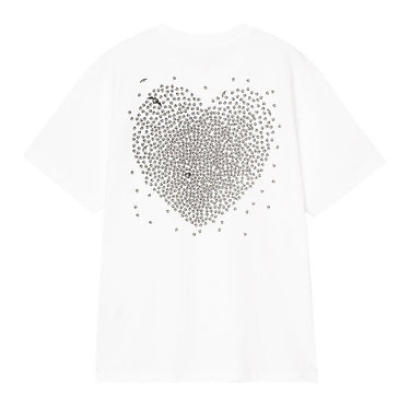 T-SHIRT FEMME W' S/S HEARTS OF HAR BLANC BLANC