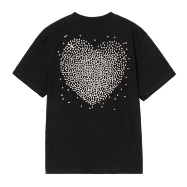 T-SHIRT FEMME W' S/S HEARTS OF HAR NOIR NOIR