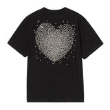 T-SHIRT FEMME W' S/S HEARTS OF HAR NOIR NOIR