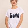 T-SHIRT FEMME TEE WHITE/NAVY WHITE/NAVY
