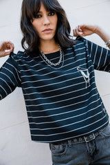 T-SHIRT FEMME TACY SAILOR NOIR NOIR