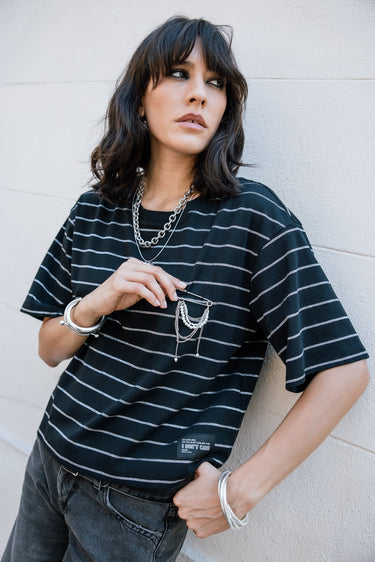 T-SHIRT FEMME TACY SAILOR NOIR NOIR