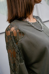 T-SHIRT FEMME TIZAY LACE FOREST NIGHT FOREST NIGHT