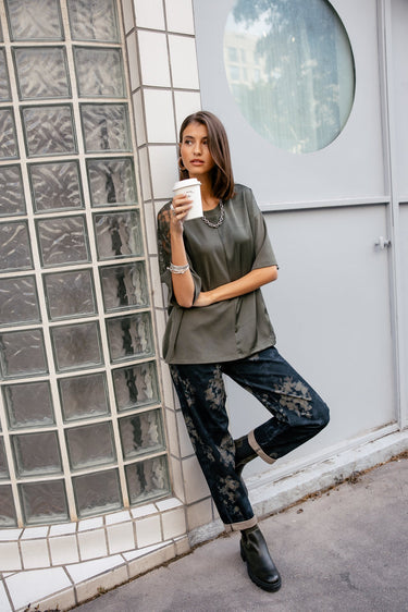 T-SHIRT FEMME TIZAY LACE FOREST NIGHT FOREST NIGHT