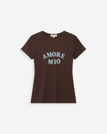 T-SHIRT FEMME VALERIO CHOCOLAT CHOCOLAT