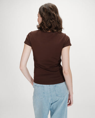 T-SHIRT FEMME VALERIO CHOCOLAT CHOCOLAT