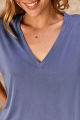 T-SHIRT FEMME MARCELINA BLEU GRIS BLEU GRIS
