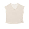 T-SHIRT FEMME MARCELINA ECRU/CAMEL ECRU/CAMEL