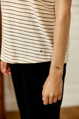 T-SHIRT FEMME MARCELINA ECRU/CAMEL ECRU/CAMEL