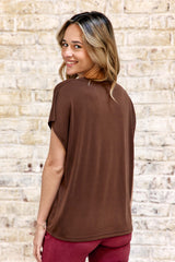 T-SHIRT FEMME MARCELINA MARRON MARRON