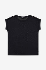 T-SHIRT FEMME PETRO BLACK BLACK