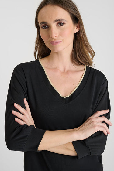 T-SHIRT FEMME TICKA NOIR NOIR
