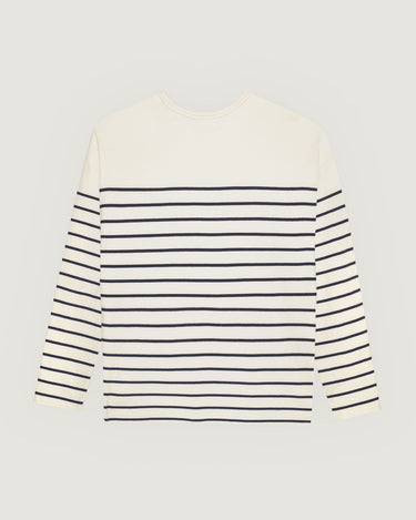 T-SHIRT FEMME BRAUDEL IVORY NAVY IVORY NAVY