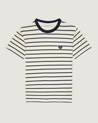 T-SHIRT FEMME CLAVERY IVORY NAVY IVORY NAVY
