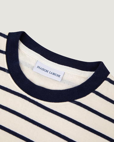T-SHIRT FEMME CLAVERY IVORY NAVY IVORY NAVY