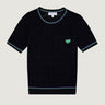 T-SHIRT FEMME PATCH COEUR MARINE MARINE