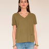 T-SHIRT FEMME TONY KAKI KAKI
