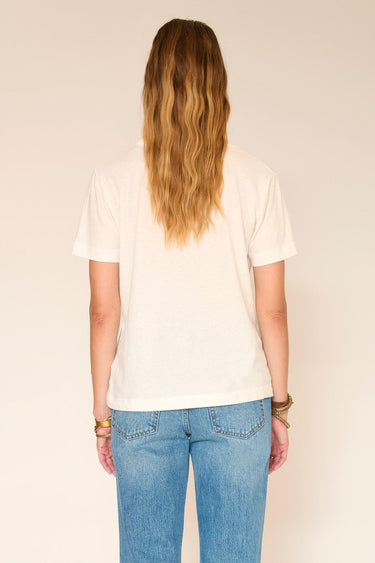 T-shirt MKT Studio Tony col V blanc – vue 2