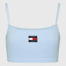 T-SHIRT FEMME CROP RIB BADGE CIEL CIEL