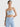 T-SHIRT FEMME CROP RIB BADGE CIEL CIEL