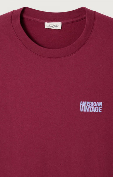 T-SHIRT HOMME MC CR BORDEAUX BORDEAUX