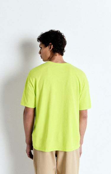 T-SHIRT HOMME YKOBOW JAUNE JAUNE