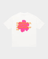 T-SHIRT HOMME PINK/ORANGE BLOSSOMS BLANC BLANC