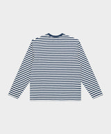 T-SHIRT HOMME STRIPED ML BLANC BLANC