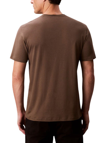 T-SHIRT HOMME MARRON MARRON