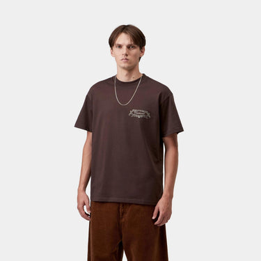 T-SHIRT HOMME CHEZ WIP MARRON MARRON