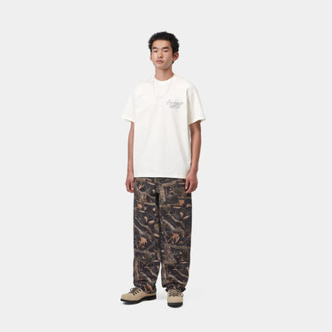 T-SHIRT HOMME HATCHING SCRIPT BEIGE BEIGE