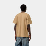 T-SHIRT HOMME AMERICAN SCRIPT MARRON MARRON