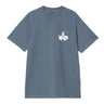 T-SHIRT HOMME CUTOUT BLEU BLEU